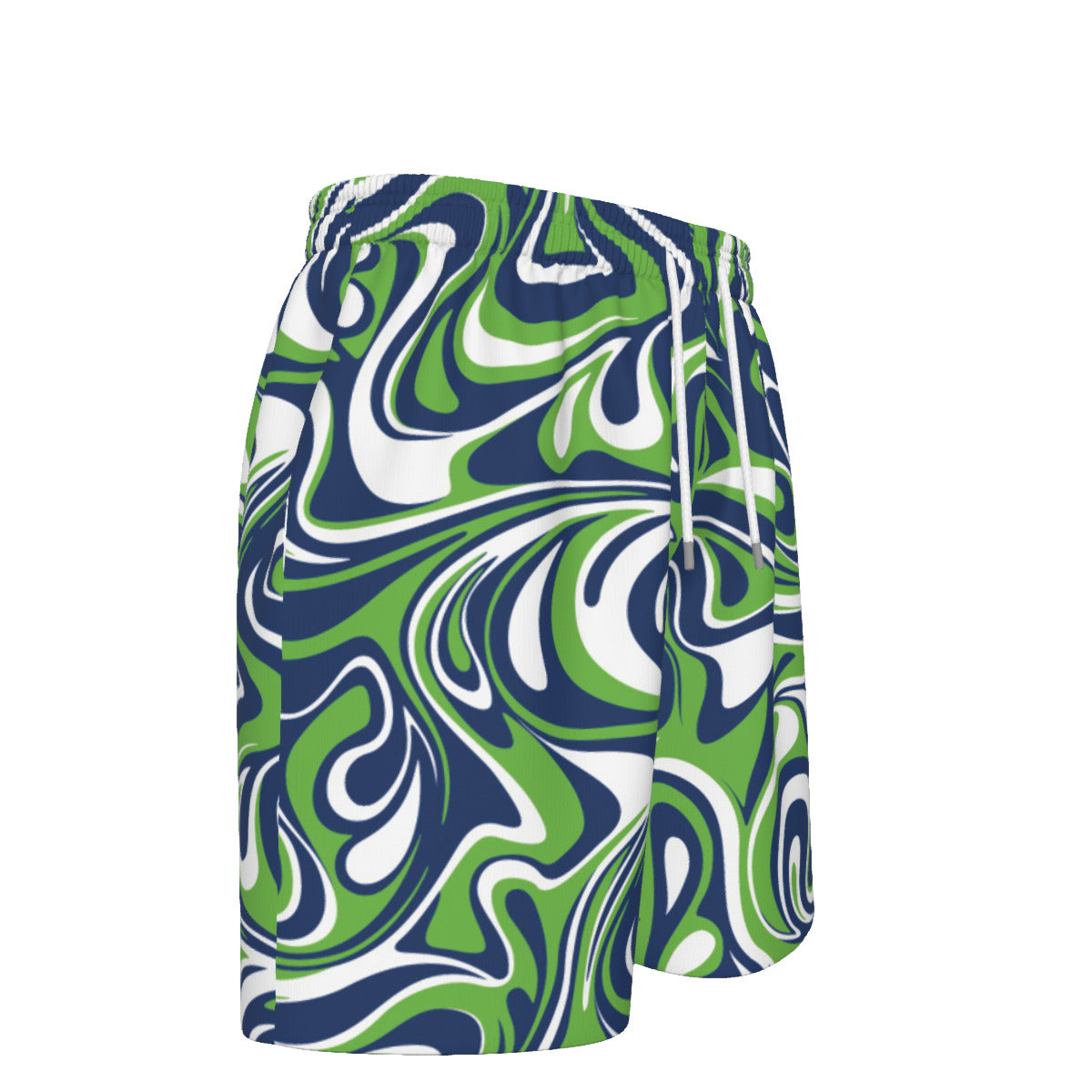 Navy & Lime Marble Shorts