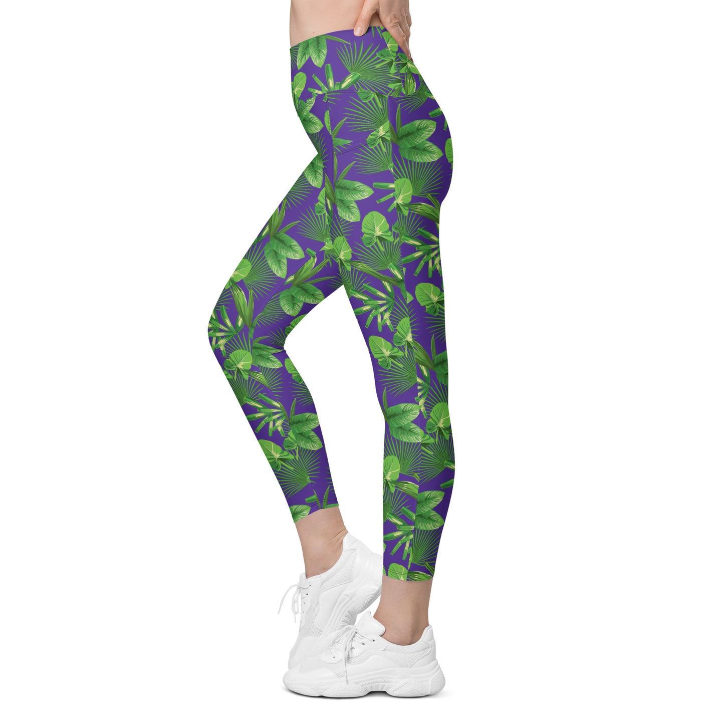 Purple Jungle Pocket Legging