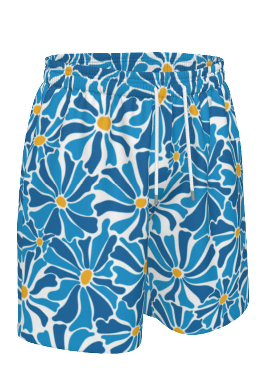 Blue Daisy Shorts