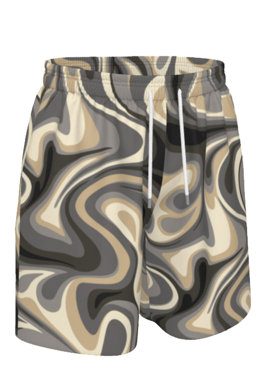 Gray Marble Shorts