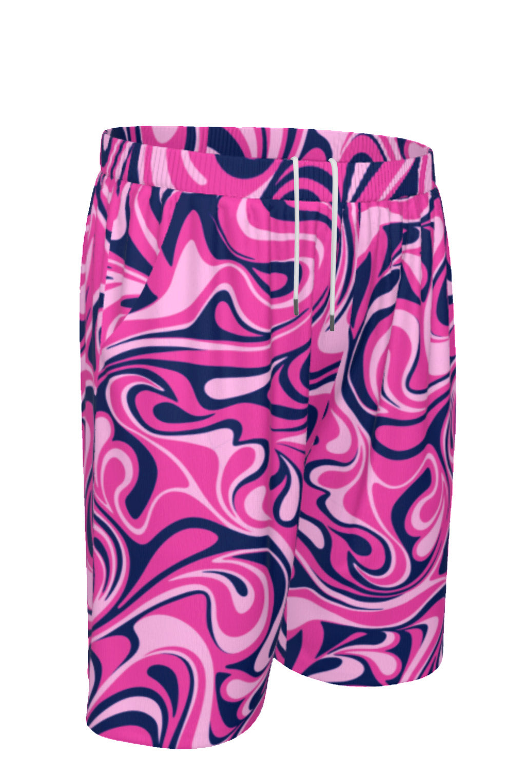 Pink & Navy Golf Shorts