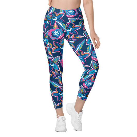 Electric Flowers Pocket Legging