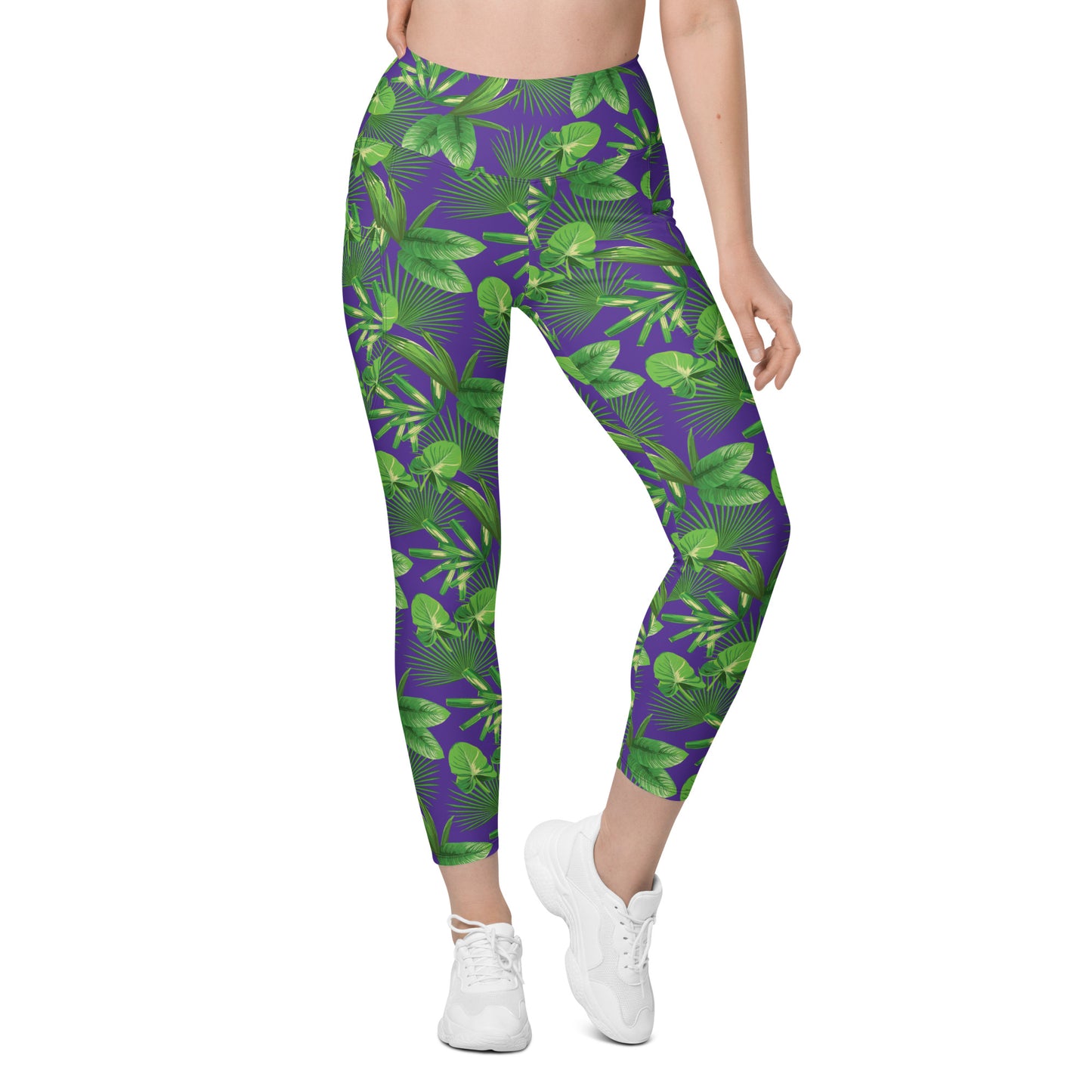 Purple Jungle  Pocket Legging