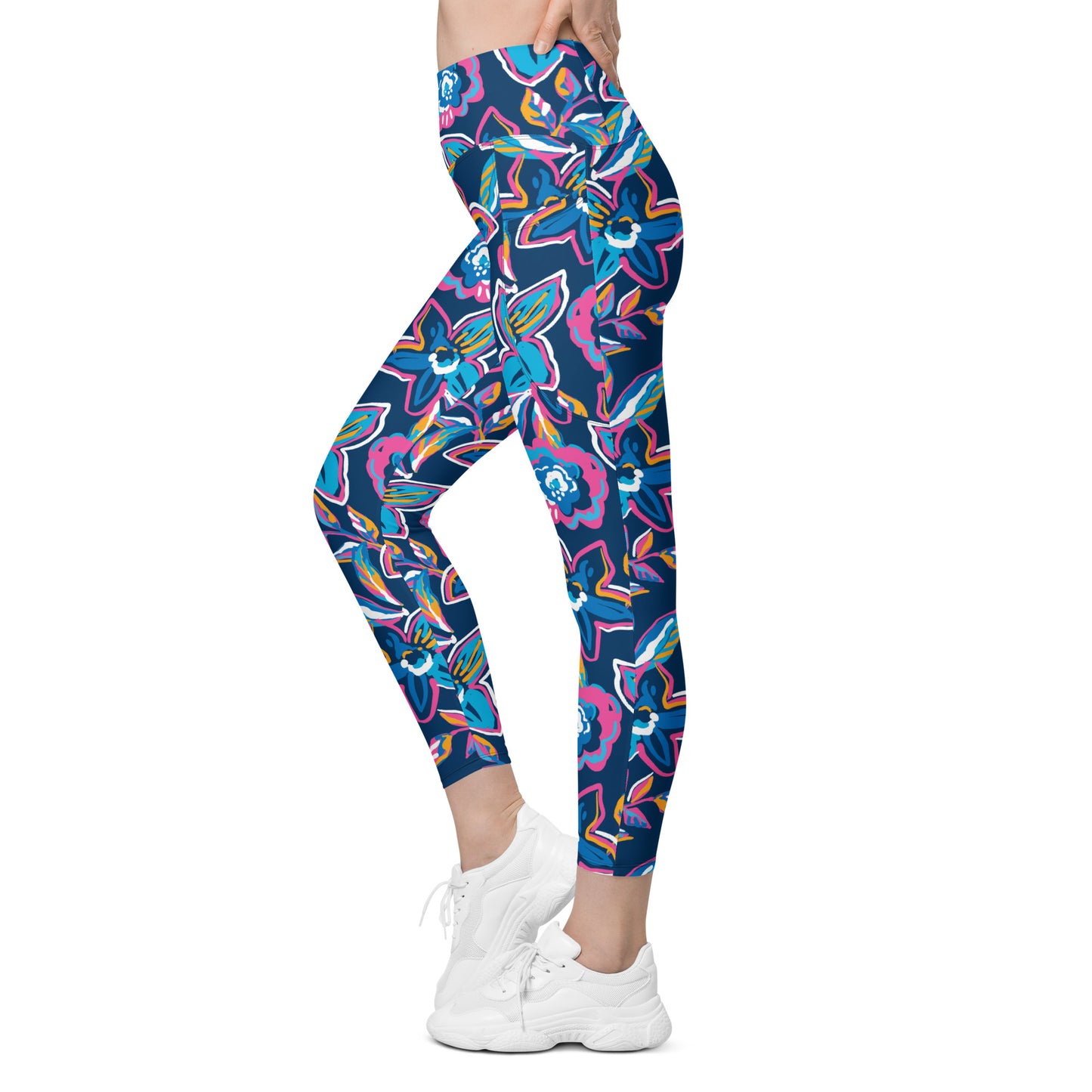 Electric Flowers Pocket Legging