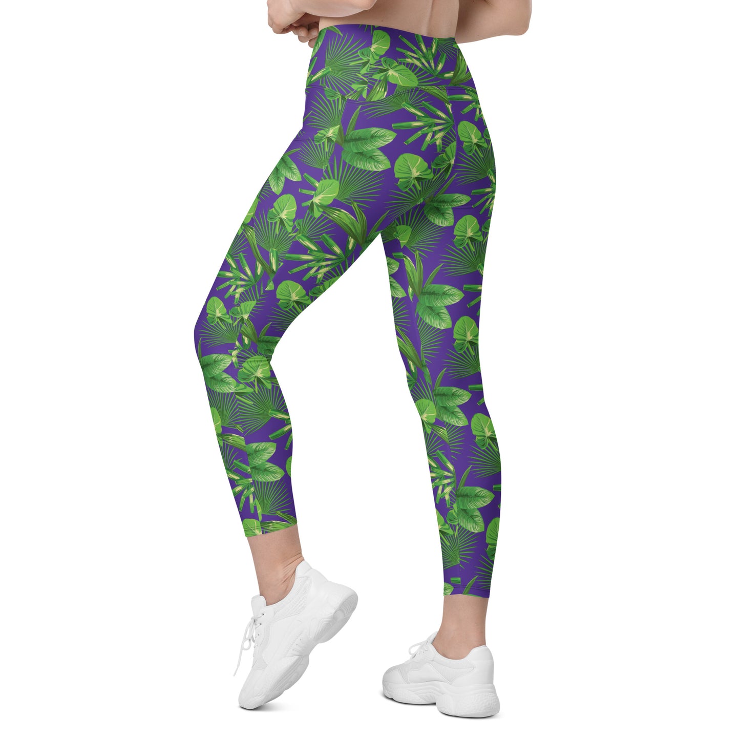 Purple Jungle  Pocket Legging