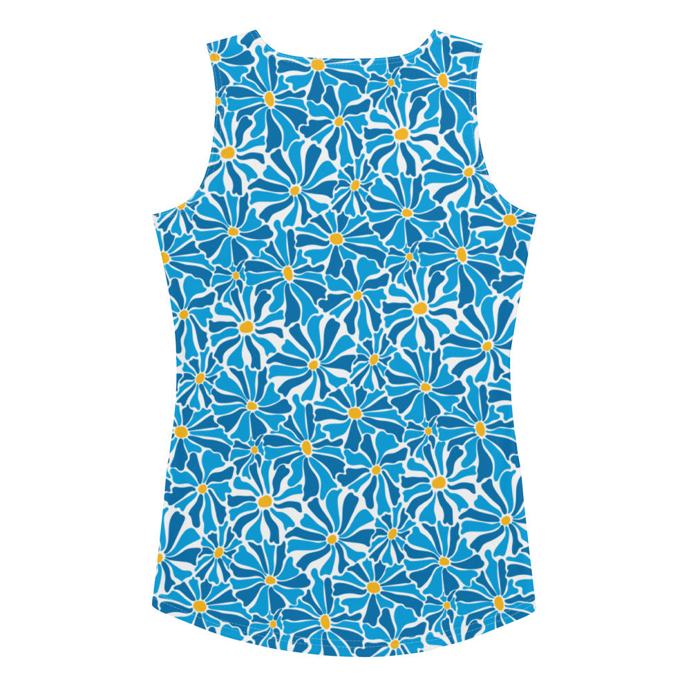 Blue Daisy Yoga Shirt