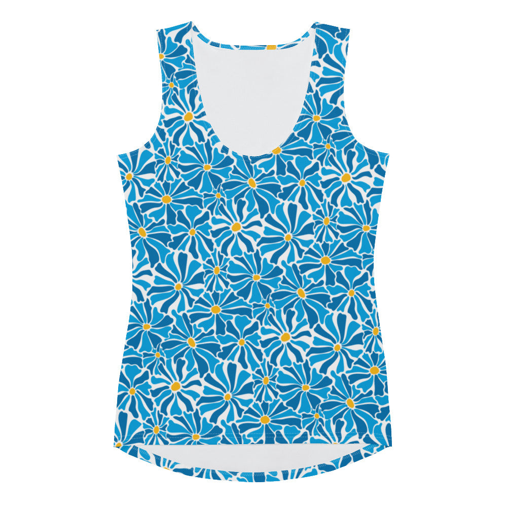 Blue Daisy Yoga Shirt