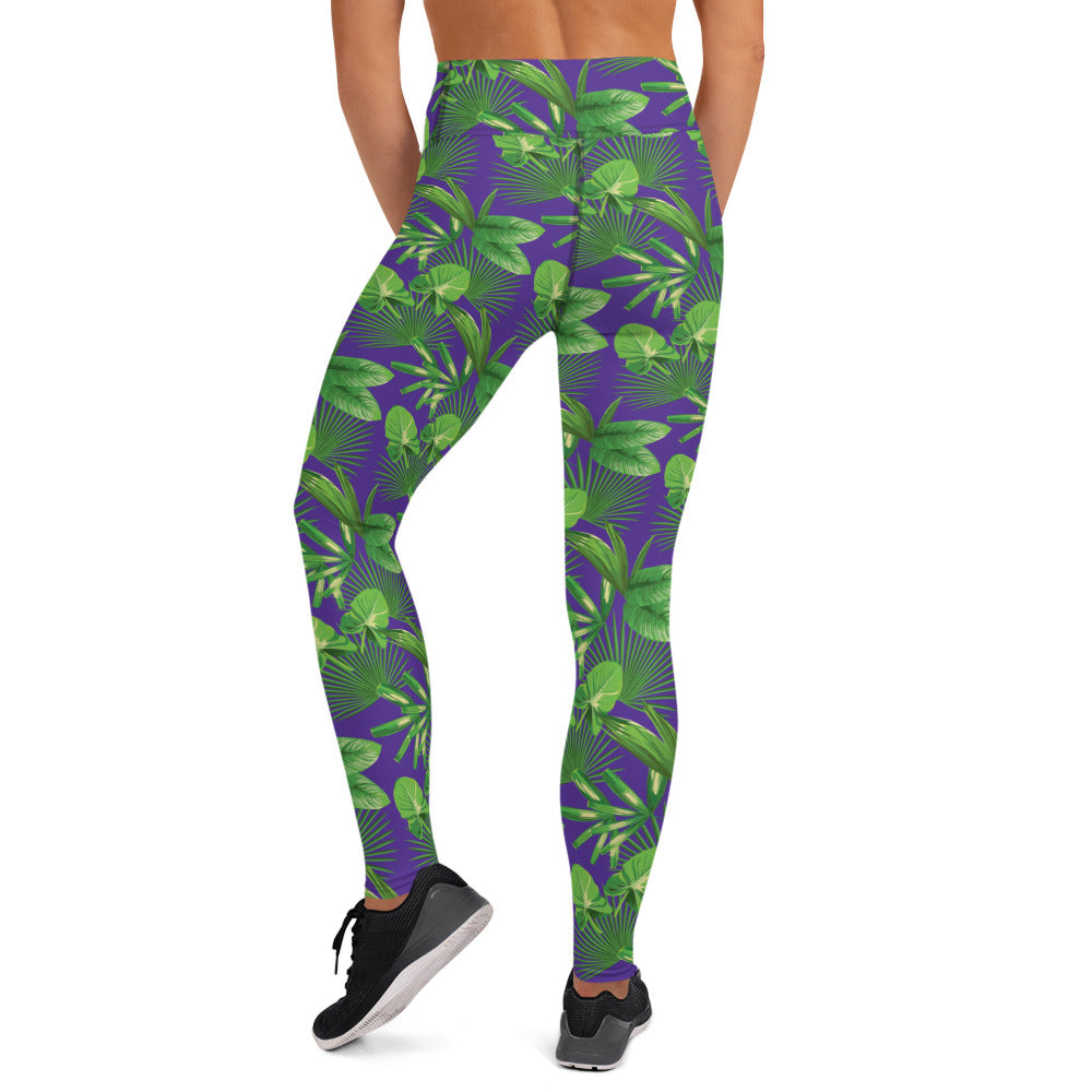 Purple Jungle Long Leggings