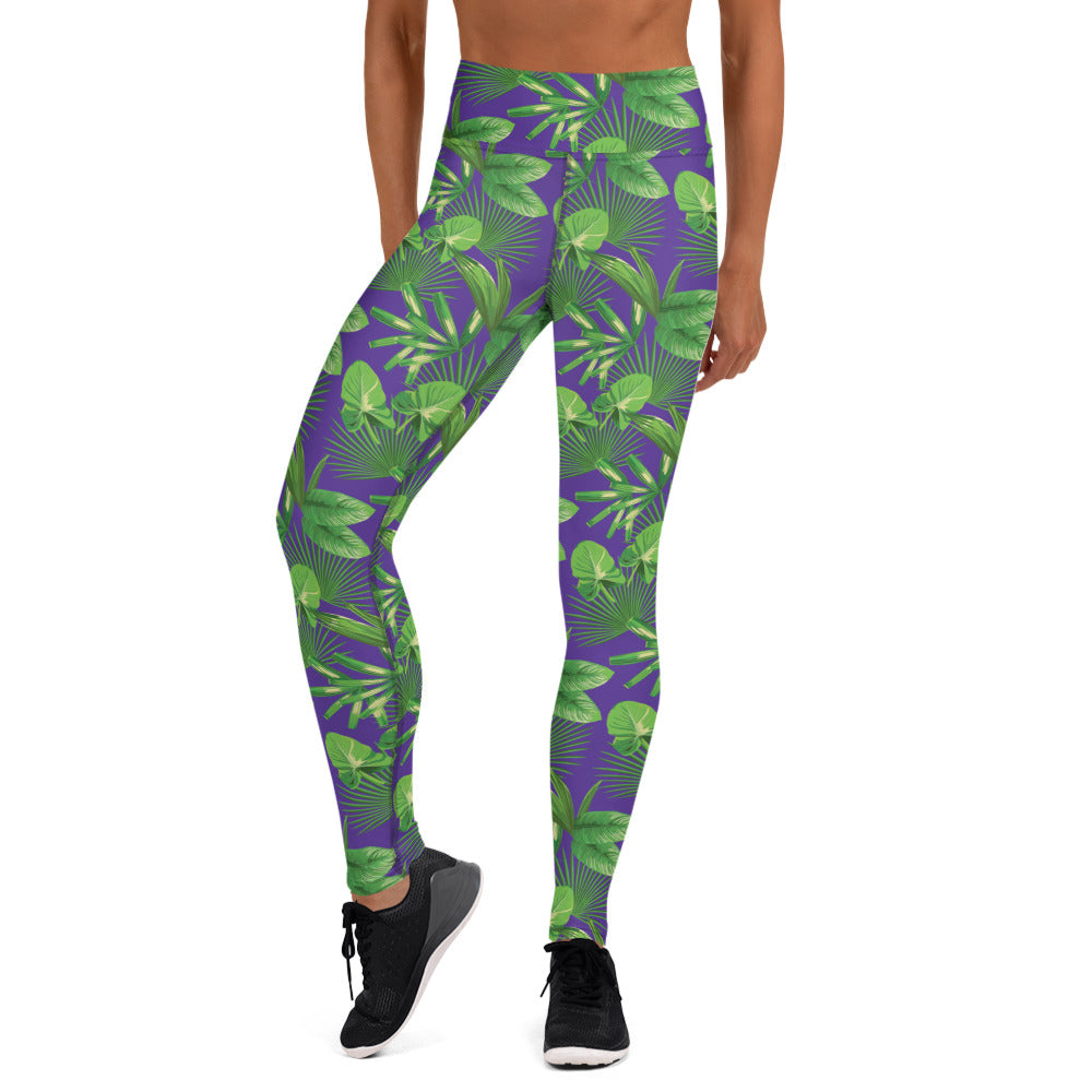 Purple Jungle Long Leggings