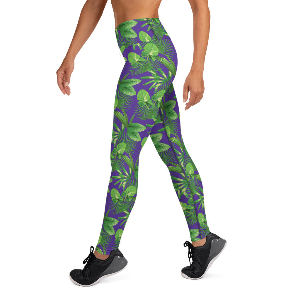 Purple Jungle Long Leggings